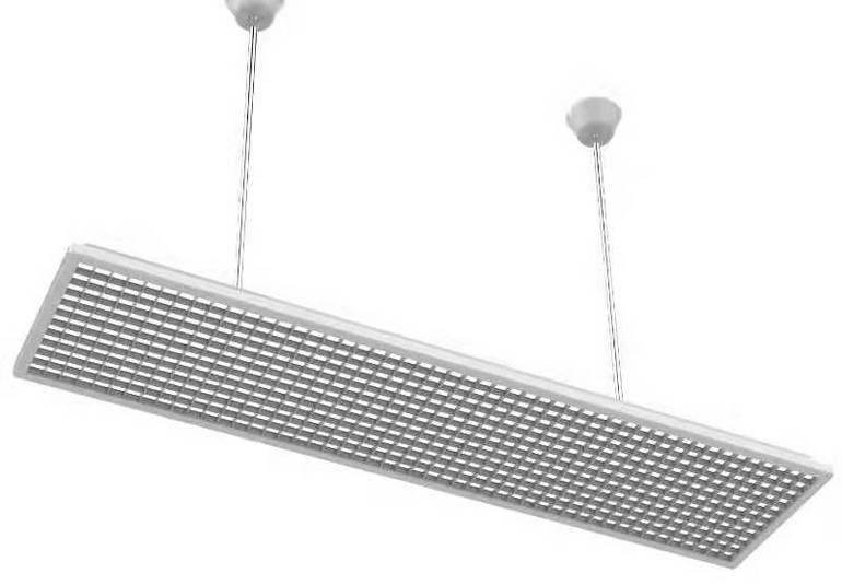 LED indoor office eye protection lighting ceiling grille lamp