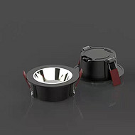 LED embedded fashion simple anti-glare black downlight