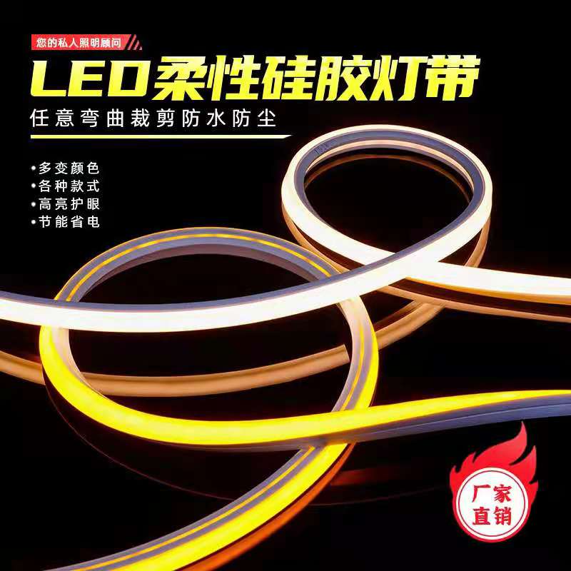 LED multi-color multi-style energy-saving flexible silicone light strip