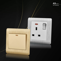 Lycra A3 series new imitation wood multifunctional intelligent switch