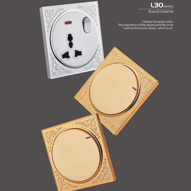 Lycra L30 series Chinese-style European-style universal smart switch