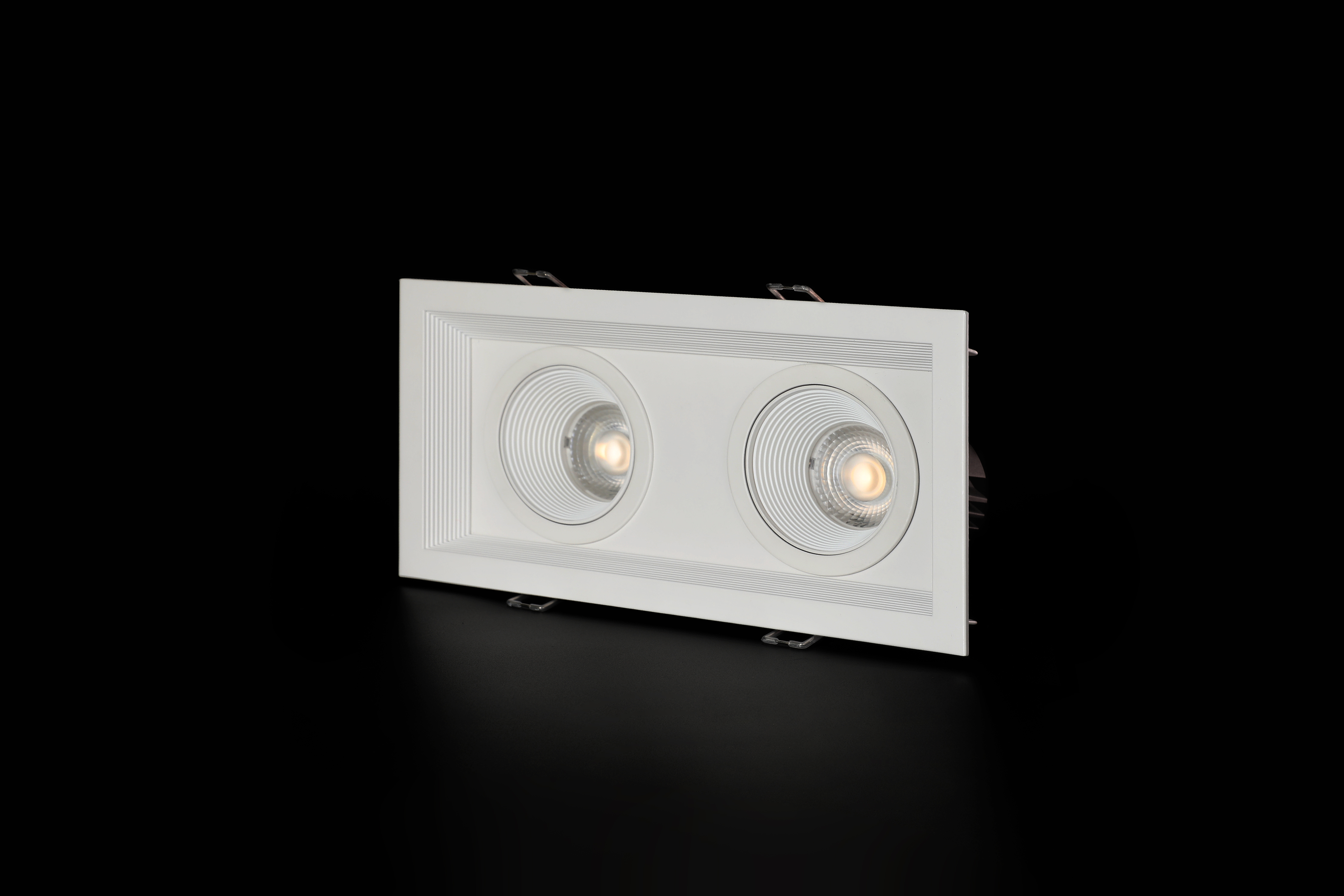 Multi-style indoor simple embedded white downlight shell