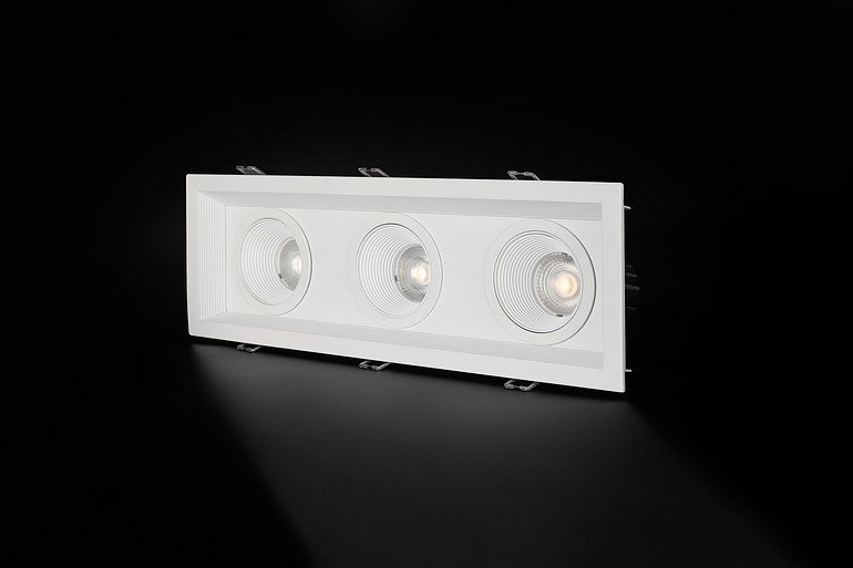 Multi-style indoor simple embedded white downlight shell