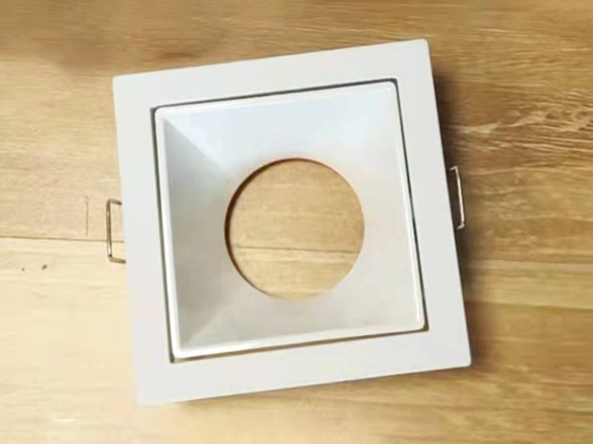 Multi-style indoor simple embedded white downlight shell