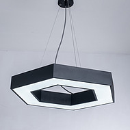 Fengziwu energy saving simple hollow regular hexagon office lamp