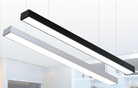 Mountain peak super bright long strip energy-saving simple office chandelier