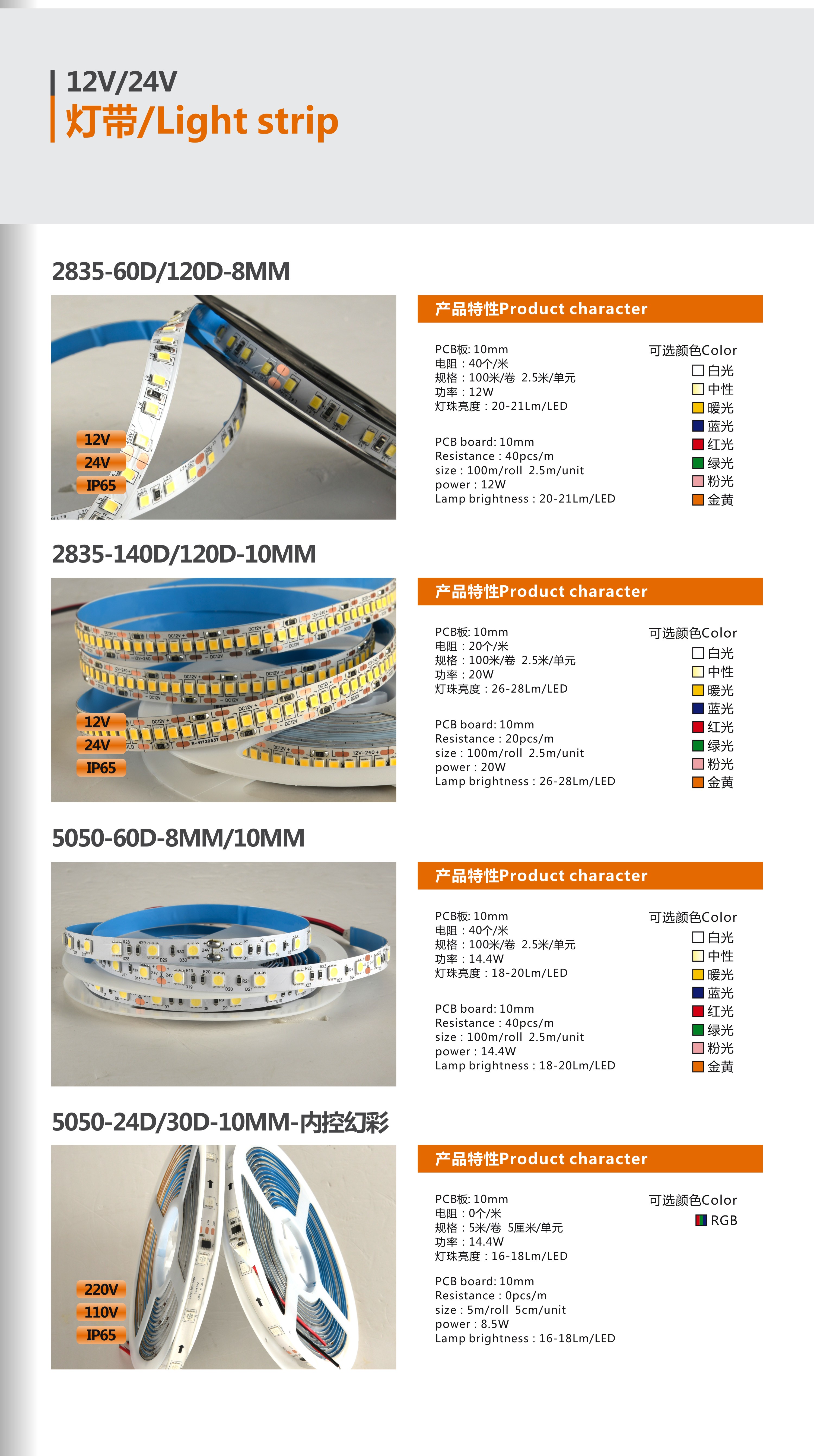LED Outdoor RGB 10mm Internal Control Symphony Light Strip