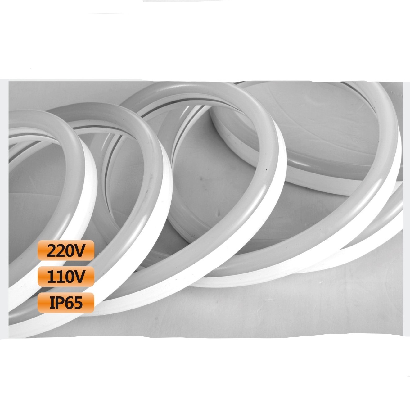 Indoor and outdoor 72 lights 8mm RGB flexible soft strip