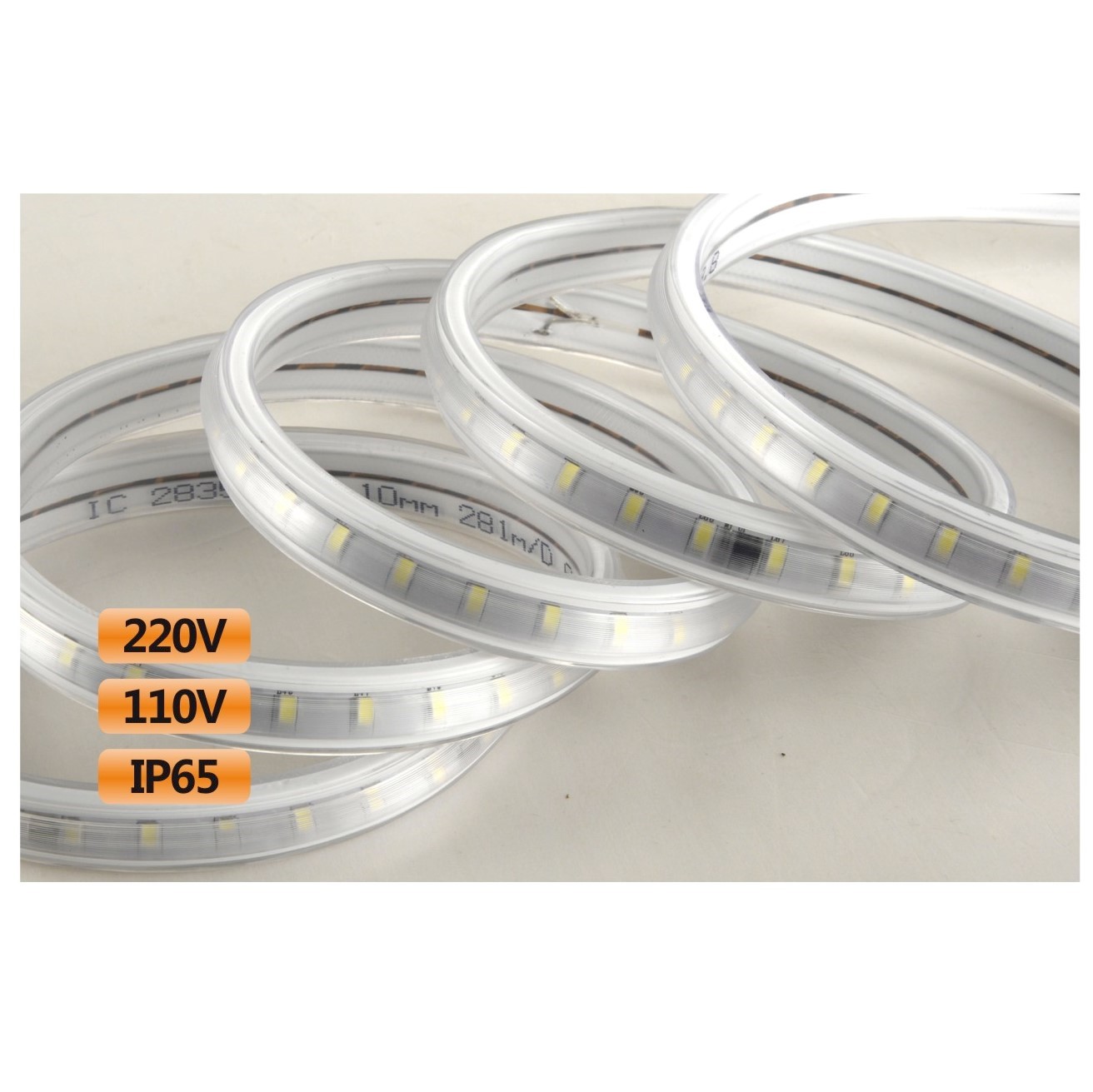 LED multi-specification and multi-style IC constant current lens light strip