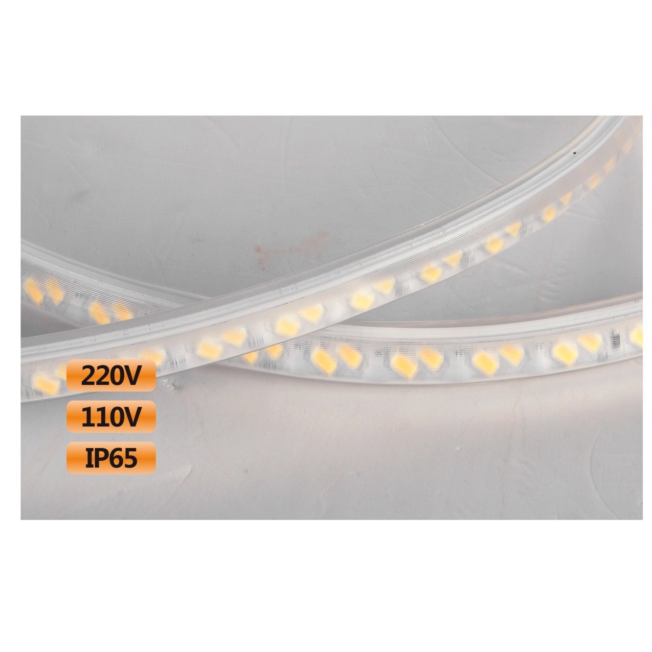 Indoor and outdoor 120 lights 10mm lens brushed light strip