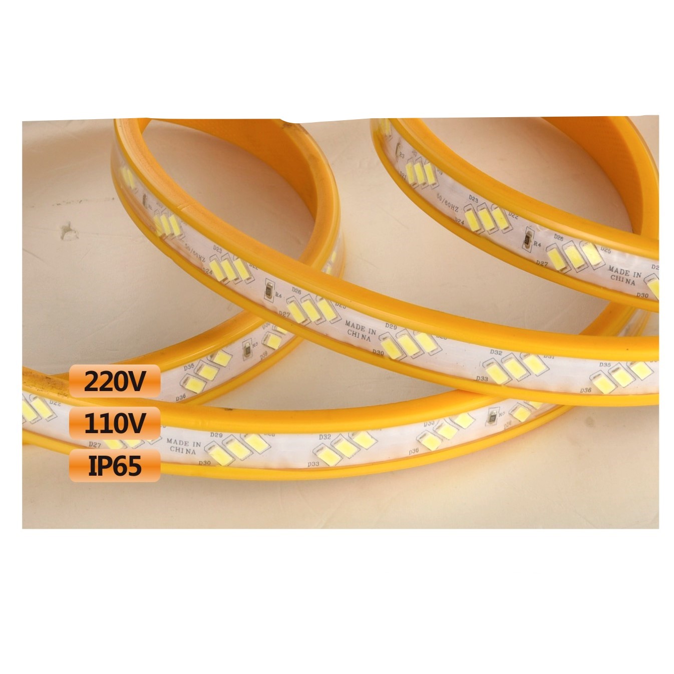 120 light 12mm tri-slope flexible flexible light strip