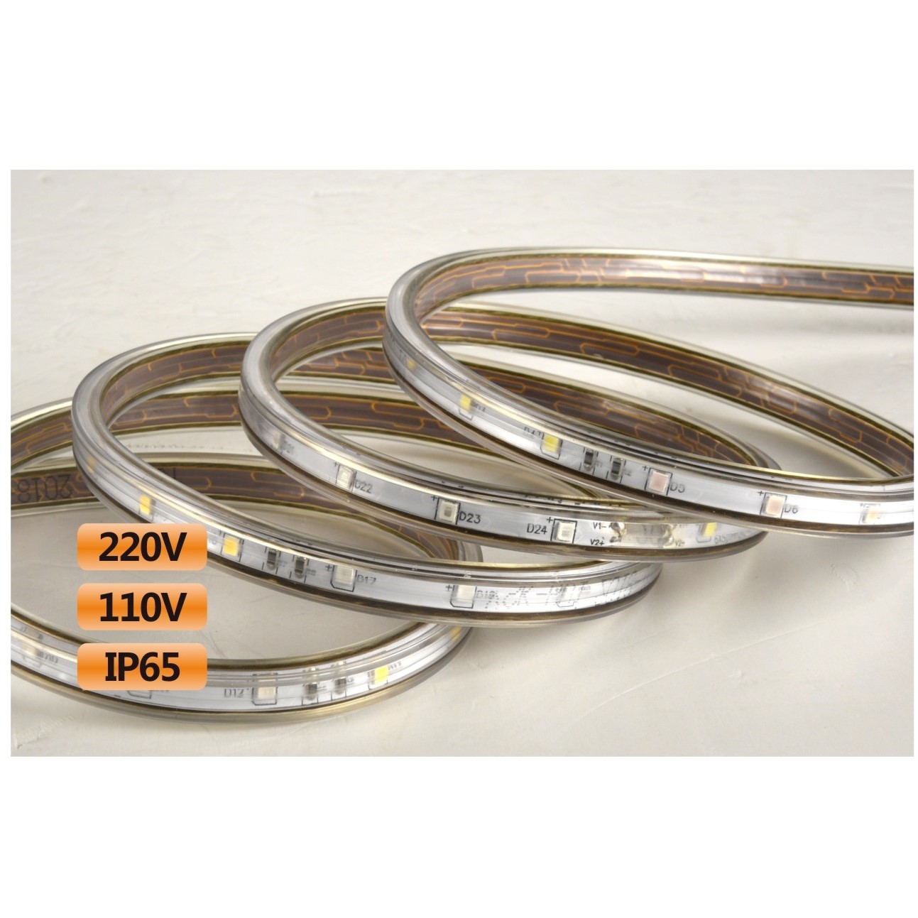 LED indoor and outdoor 48 lights 6mm six-color light strip