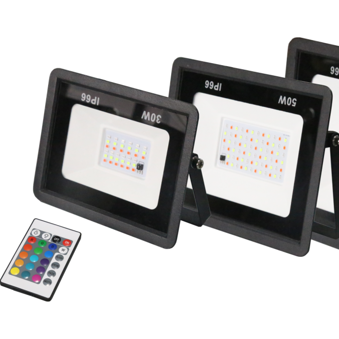 Multi-specification remote control RGB linear single pressure series flood light