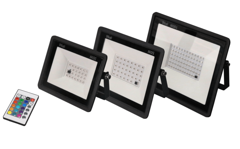 Remote control RGB-DOB wide voltage non-stroboscopic series flood light