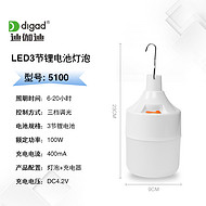 5100 series 100WLED three-cell lithium battery light bulb