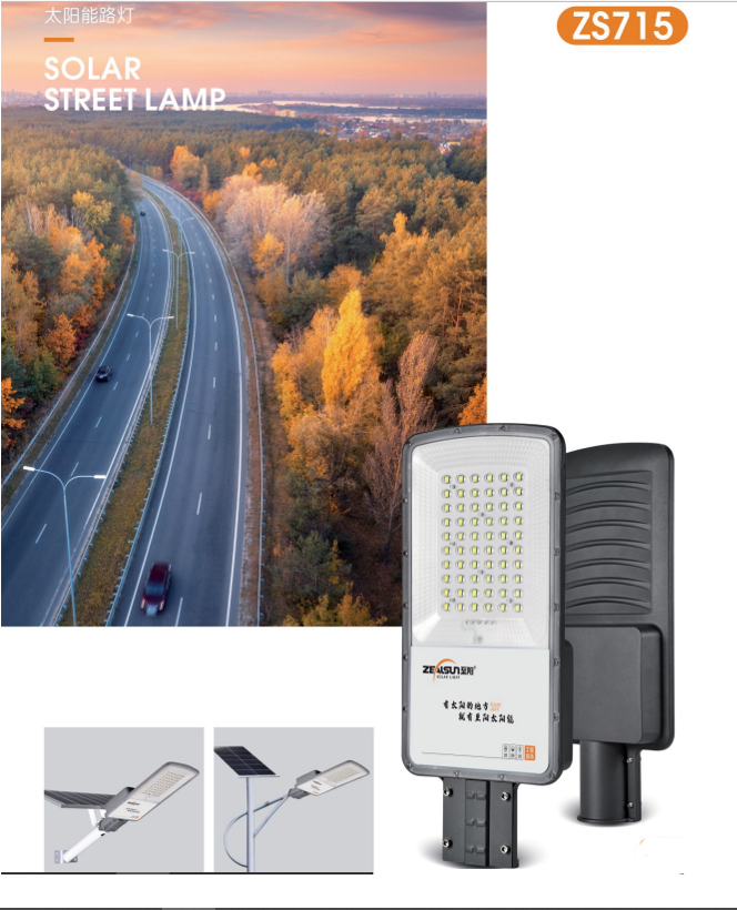 Zhiyang ZS715 series long-life intelligent light-controlled solar street lights