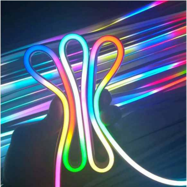 Multi-color silicone magic light strips for outdoor exterior wall projects