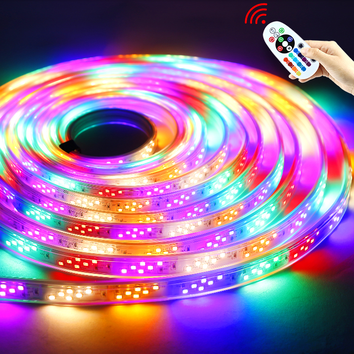 Safety remote control high-brightness lamp bead resistant to bending and waterproof colorful light strip