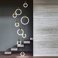 Living Room Postmodern Circle Chandelier