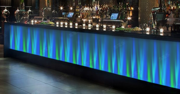 LED indoor multi-color atmosphere to create second atmosphere lighting