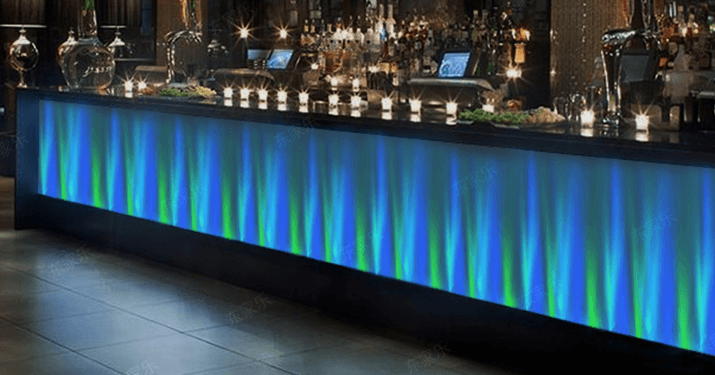 LED indoor multi-color atmosphere to create second atmosphere lighting