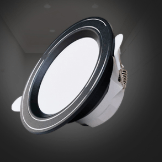 LED indoor home Yaojia series black and silver recessed downlight