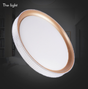 Indoor high-grade crystal golden extremely beautiful series three-color light-changing ceiling lamp