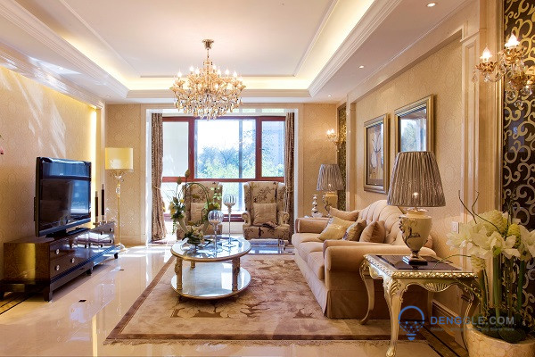 How Much Is a Customized Solid Brass Chandelier with Jade Lampshade
