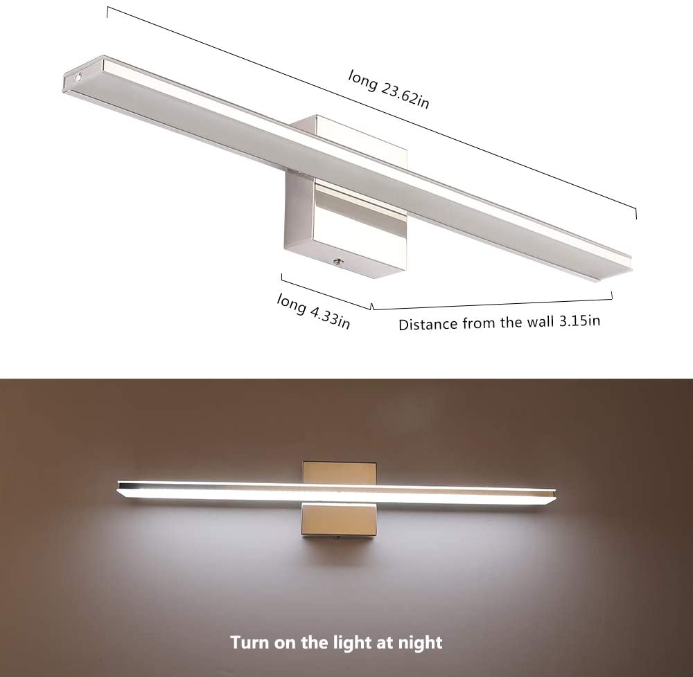 Uniasia LED Indoor Home Minimalist Light Soft Mirror Front Light