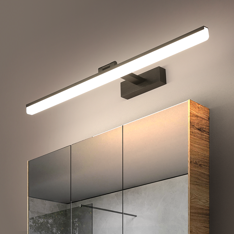 Uniasia indoor simple warm light multi-color multi-size mirror headlight