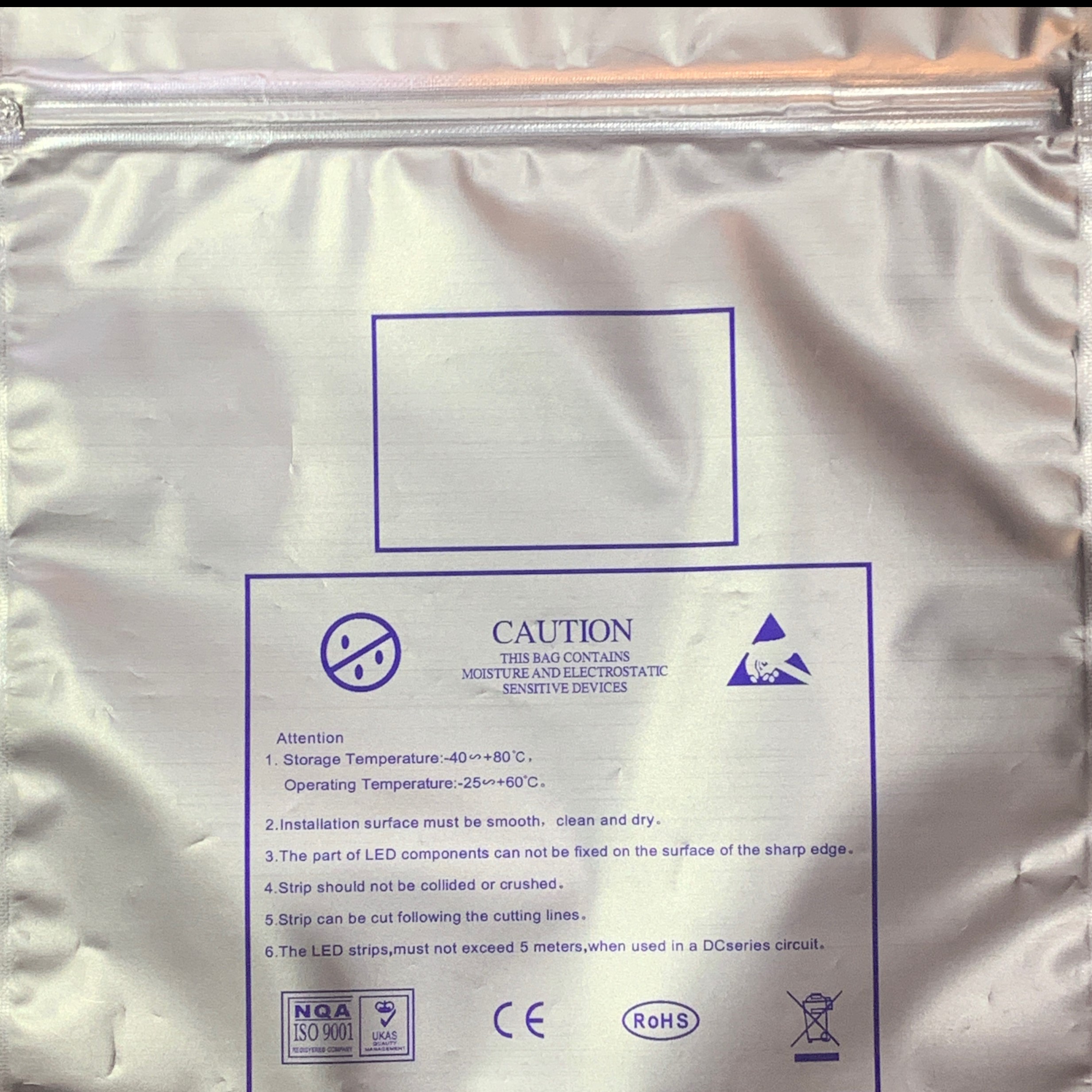 Kehong can customize multi-size matte no back cover packaging bags