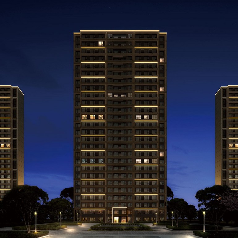 Flood Lighting Design Scheme of Shijiazhuang Contemporary House Residential Building