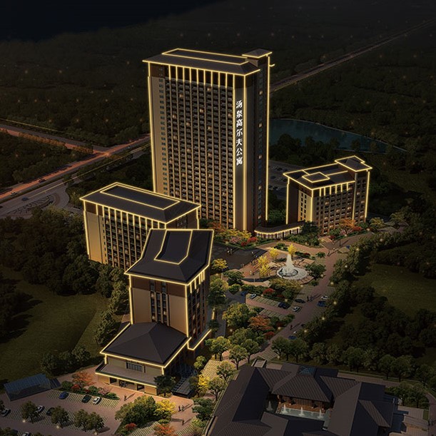 Rongsheng Group Qinhuangdao Shengtai Daihe Leader Complex Architectural Lighting Design Scheme