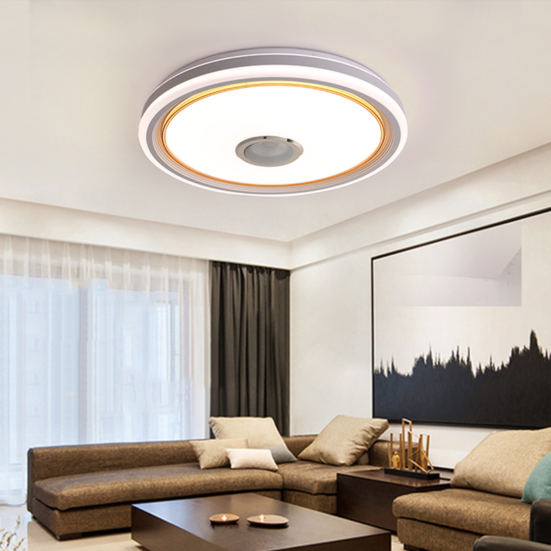Lange innovative and novel indoor multi-light color ceiling lamp with audio