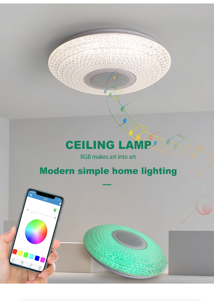 Indoor innovative dimmable ceiling light with impact atmosphere