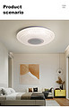 Indoor innovative dimmable ceiling light with impact atmosphere