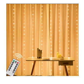 LED indoor home multi-color always-on USB curtain light