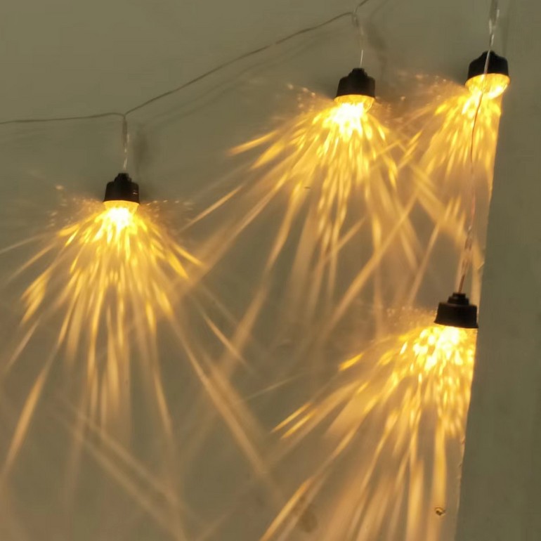 Indoor and outdoor atmosphere waterproof shower-like luminous string lights