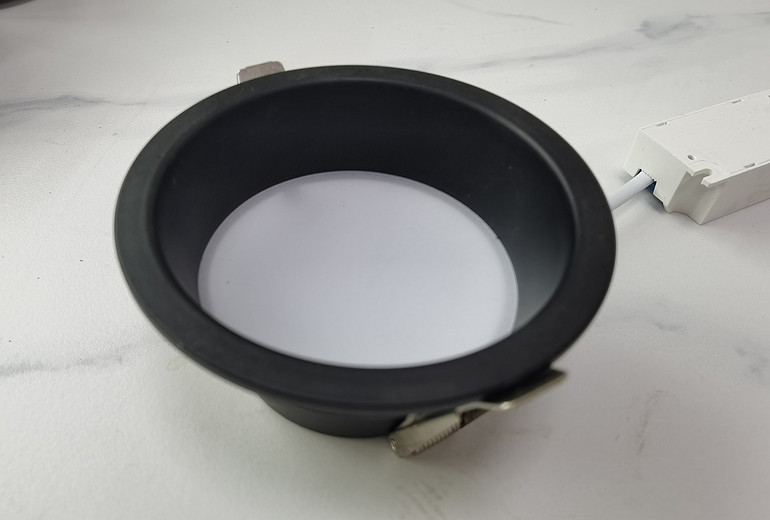 LED Indoor Home Simple Recessed Recessed Black Downlight