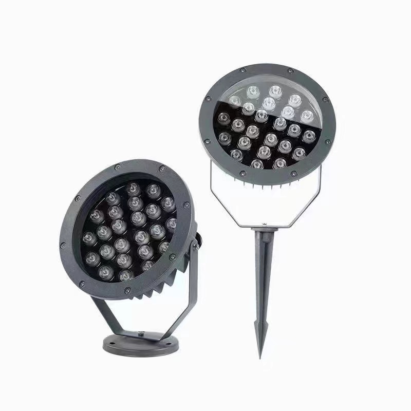 Outdoor waterproof low energy consumption low light attenuation plug-in ground projection lamp