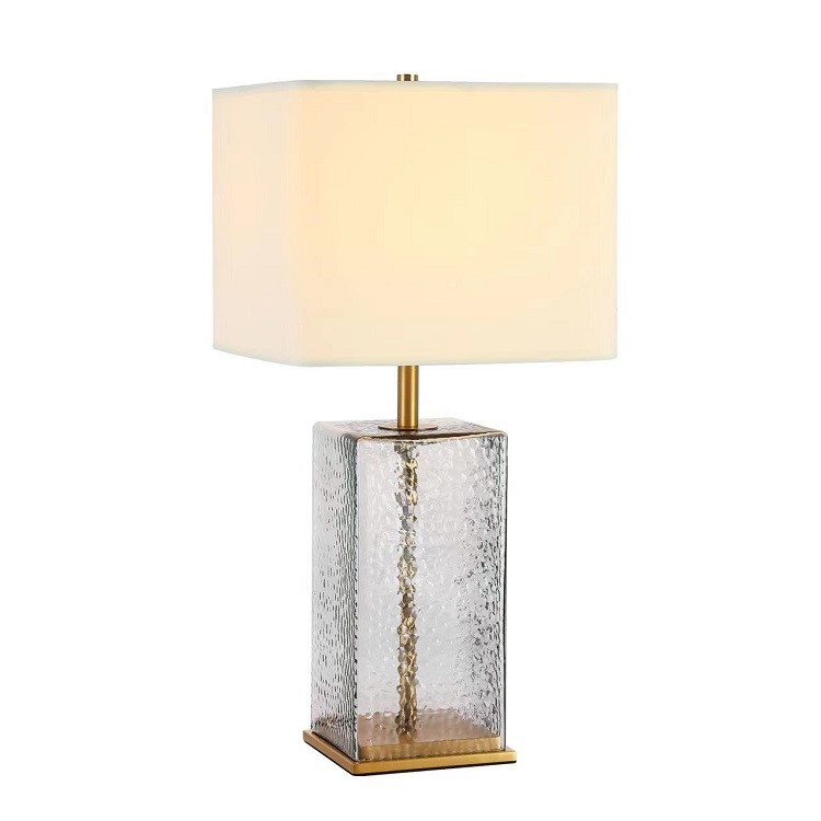 American simple creative bedroom glass table lamp