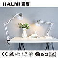 Folding long arm work study desk table lamp