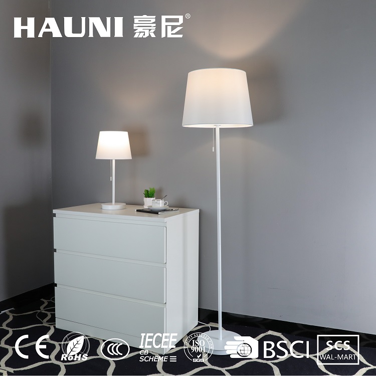 Nordic white standing simple table lamp floor lamp