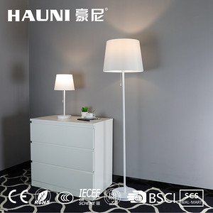 Nordic white standing simple table lamp floor lamp