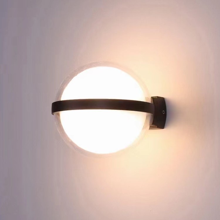 Nordic bedroom hallway garden ball wall lamp