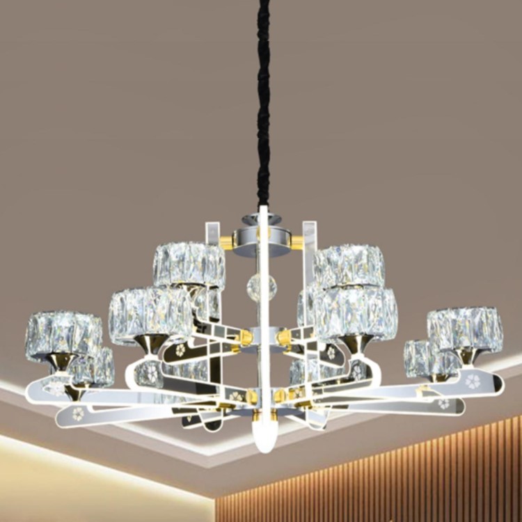 Light arms glow modern light luxury crystal chandelier