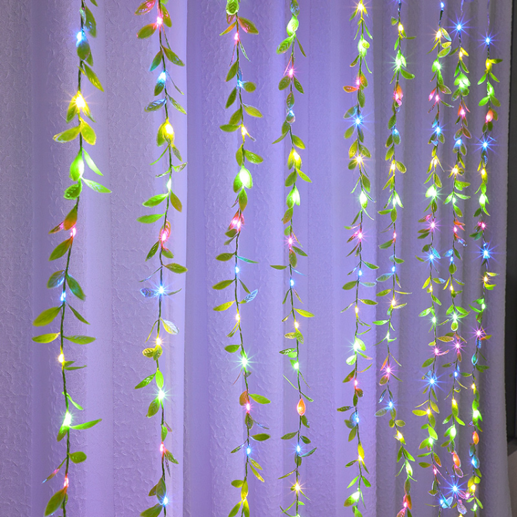 Party Wedding Decorations Bedroom Colorful Hanging Willow Lights