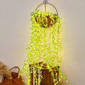 Wall Hanging Basket Indoor Decoration Willow String Light