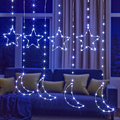 Bedroom Iron Moon Stars Hanging String Light