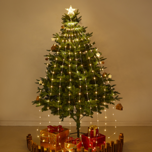 Festive Decorations Christmas Tree Overhead Pentagram Light